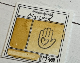 Handgemachte Aquarellfarben - SENF