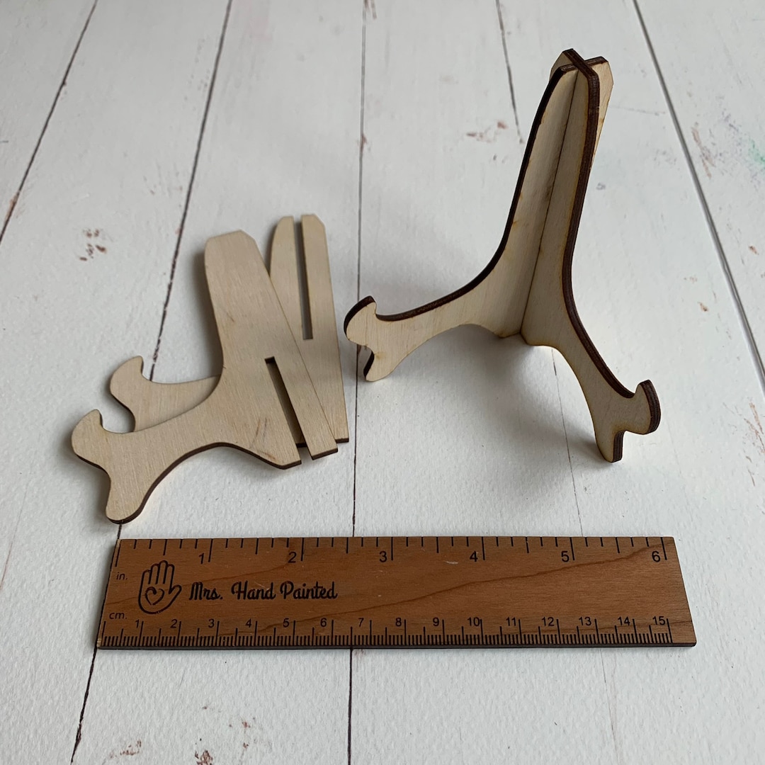 Mini Easel for Tiered Tray Decor Laser Cut Wood Unfinished Wood Etsy