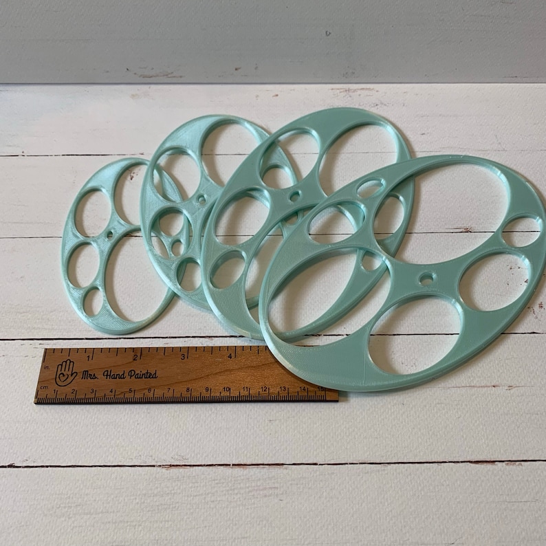 Oval Tracing / Drawing Template - PLA Bioplastic 3D Printed, Drawing and Painting Tools, Stencils and Templates Bild 1