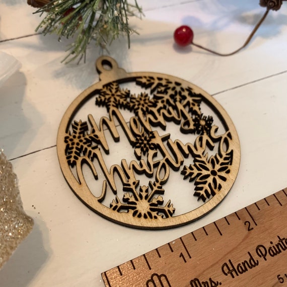 3D Ornament Snowflake 3 Pieces Laser Cut Out Unfinished ORN14 3D Ornament Snowflake 3 Pieces Laser Cut Out Unfinished ORN14