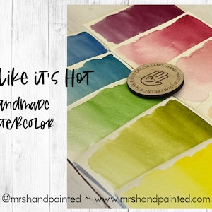 TROPICAL COLORS &quot;Tropic Like It&#39;s Hot&quot; Handmade Watercolor Paint Set
