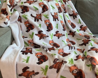 Red panda blanket sale