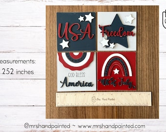 Boho 4th of July Tiles