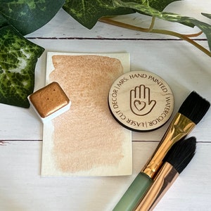 CHAMPAGNE - Half Pan - Handmade Watercolor Paints