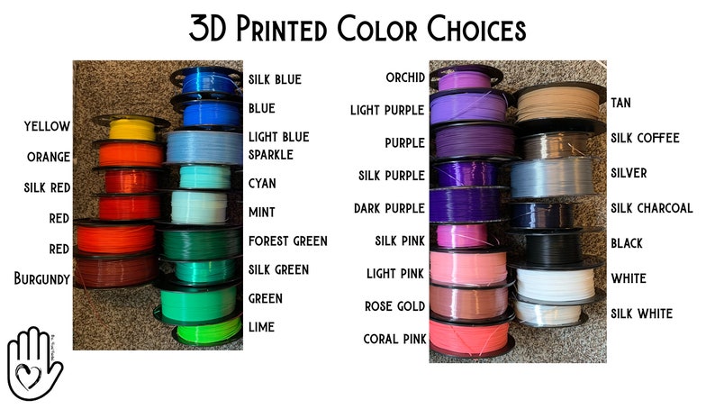 Pode incluir: Uma variedade de cores de filamento para impressora 3D, incluindo amarelo, laranja, vermelho, bord&ocirc;, vermelho seda, azul seda, azul, azul claro com brilho, ciano, menta, verde floresta, verde seda, verde, lim&atilde;o, orqu&iacute;dea, roxo claro, roxo, roxo seda, roxo escuro, rosa seda, rosa claro, ouro rosa, rosa coral, marrom, caf&eacute; seda, prata, carv&atilde;o vegetal seda, preto, branco e branco seda.
