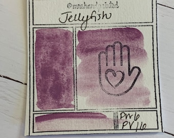 Handmade Watercolor Paints - JELLYFISH Half Pans