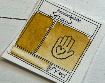 STRAW half pan Handmade Watercolor Paints
