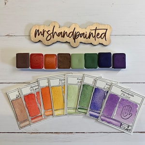 Handmade Watercolor Paints - IOWA WILDFLOWERS- Artisan Paint Palette