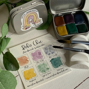 BOHO CHIC ~ Handmade Watercolor Paints - Artisan Paint Palette