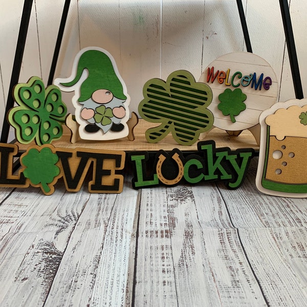 St Patricks Day Tiered Tray Decor Etsy