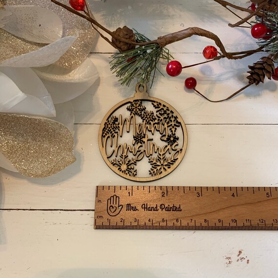 3D Ornament Snowflake 3 Pieces Laser Cut Out Unfinished ORN14 3D Ornament Snowflake 3 Pieces Laser Cut Out Unfinished ORN14