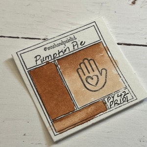 Handmade Watercolor Paints - PUMPKIN PIE