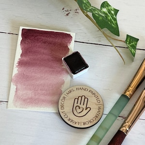 MERLOT - Half Pan Handmade Watercolor Paints