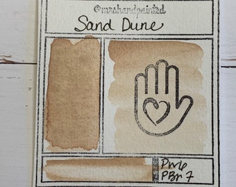 Handgemachte Aquarellfarben - SAND DUNE Halbe Näpfchen