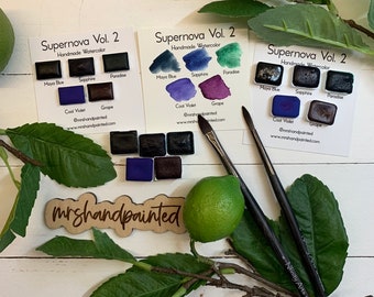 Handmade Watercolor Paints - SUPERNOVA VOL. 2 - Artisan Paint Palette