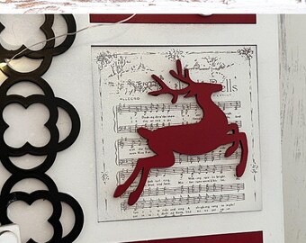 Jingle Bells Reindeer Tile