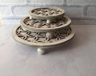 Rustic Farmhouse Wood Risers