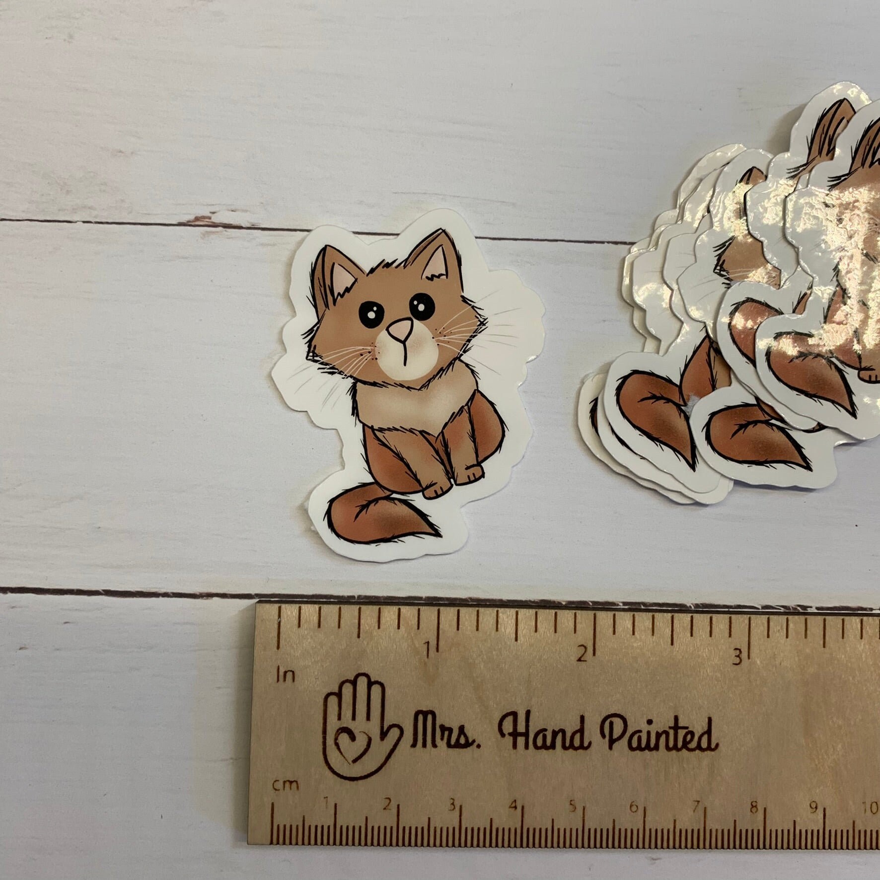 Cute Kitty Die Cut Laminated Vinyl Stickers - Etsy