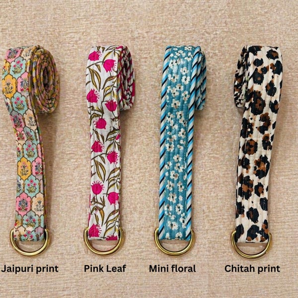 Floral Cotton Webbing Belt: Liberty Fabric, Handmade Statement Accessory