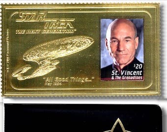 1994 Star Trek:Next Generation Gold Stamp Wallet Set 
