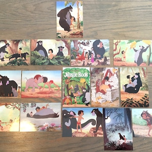 Jungle Book Rare Set of 15 - Classico San Francisco, Inc. Collectible Disney Postcards Mint Unused Condition Numbered 1 to 15