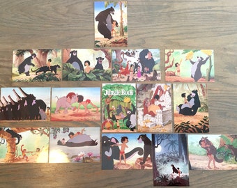 Jungle Book Rare Set of 15 - Classico San Francisco, Inc. Collectible Disney Postcards Mint Unused Condition Numbered 1 to 15