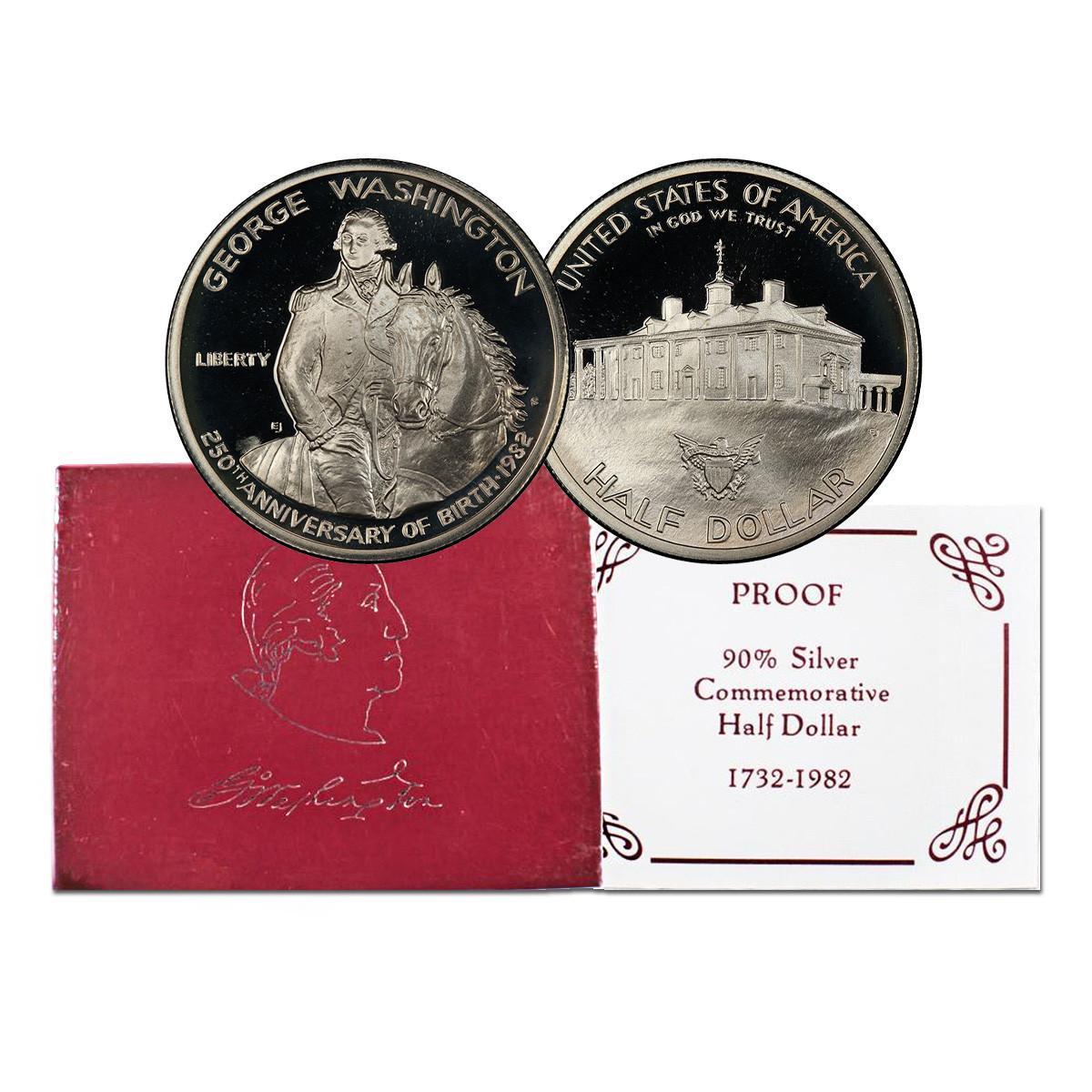 1982 george washington half dollar - Etsy 日本