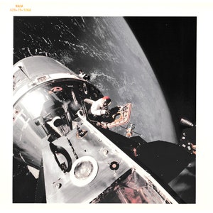 Apollo 9 Photo - Vintage Nasa AS9-19-3064 March 1969 8X10 Glossy Official Photo Chromogenic Print Red Letter A Kodak