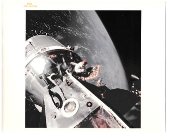 Vintage Apollo 9 Photo: NASA Official 1969 Chromogenic Print (8x10)