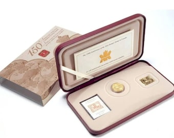 2001 Canada 3-Cent 1st Postage Stamp 150th Anniversary Coin & Stamp orig Box COA