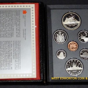 Royal Canadian Mint Canada 1987 Proof Double Dollar Set