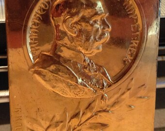1908 Austria FRANCISCUS JOS. I Gilded Bronze Medal by Kautsch
