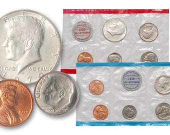 US 1970 Coin Mint Sets P&D Mints Uncirculated Original Package