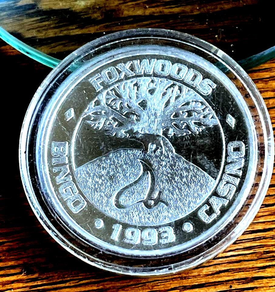 80's BURSWOOD CASINO メダル3点 1993 Foxwoods Casino American Wildlife Series Bingo Token .999