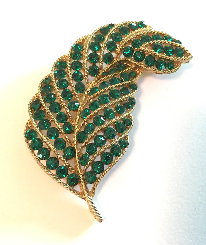 lisner leaf brooch