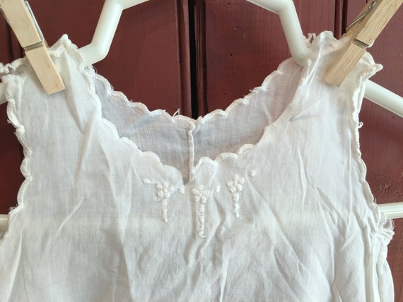 2 - Vintage Toddlers Handmade White Cotton Slips … - image 4