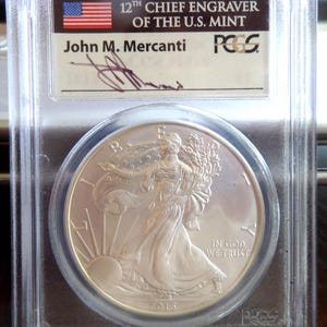2013 American Silver Eagle MS-70 PCGS FS - John Mercanti Engraver 1 Dollar Silver Coin
