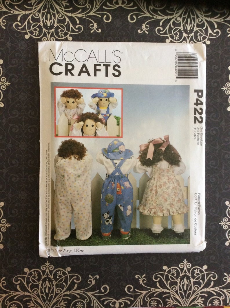 Free Shipping Doll Pattern McCalls P422 Dolls 25 image 0