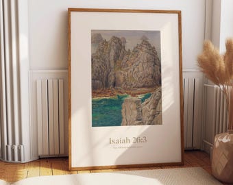 Isaiah 26:3 Wall Art Print, You Will Keep in Perfect Peace Scripture