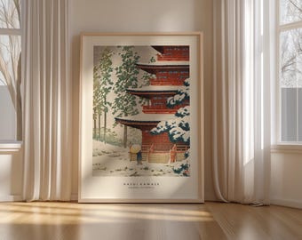 Saisho-in Temple Japanese Vintage Wall Art Print by Kawase Hasui