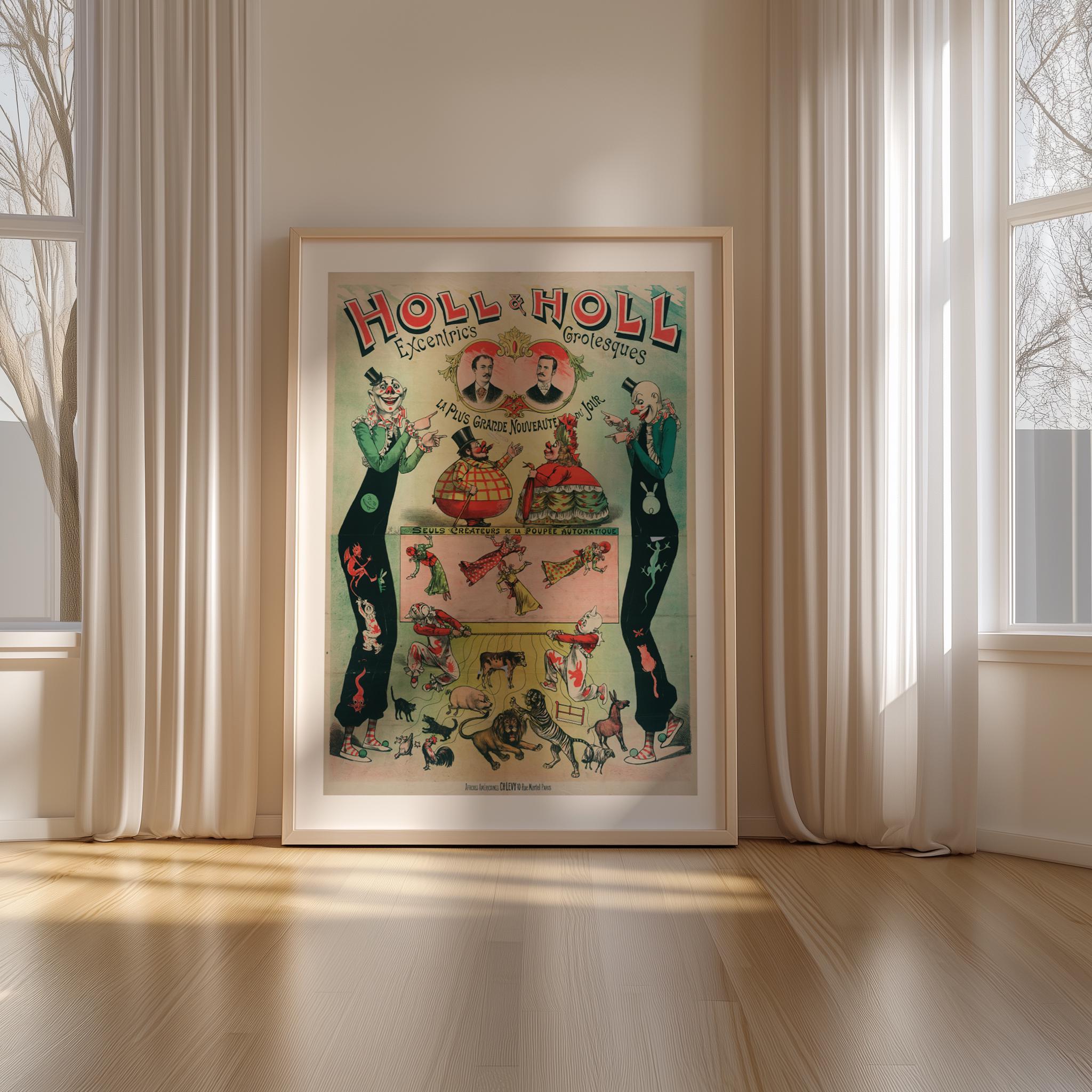 Grotesque Print Vintage Circus Grotesque Wall Art Print, Holl & Holl Eccentrics Poster ...
