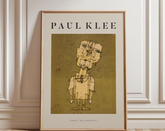 Paul Klee Ghost of a Genius Wall Art Print, Surreal Modernist