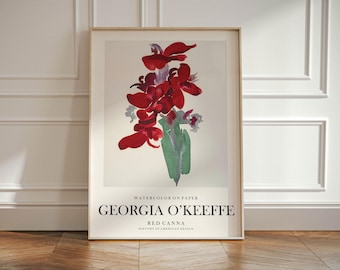 Georgia O'keeffe 1988 Retrospective at the MET Framed Poster