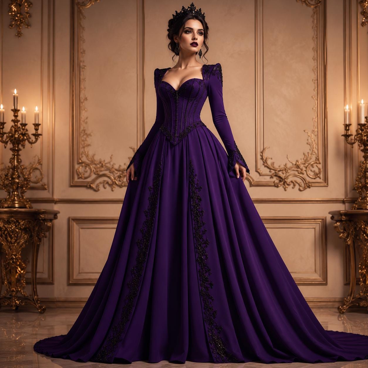 purple masquerade dress Bridgerbabe Women's Sexy Plus Size Costume 2X The victorian dress for women is crafted from lightweight Elegant Light Purple A-line Tulle