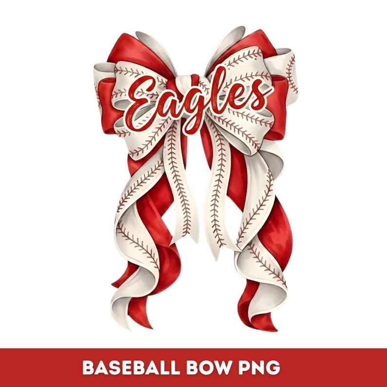 Red Baseball Bow PNG, Mascot Bird Clipart, Game Day Design (transparent ...