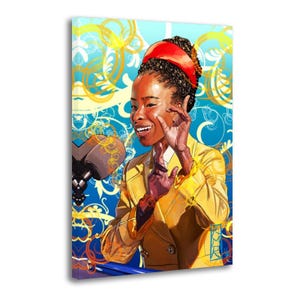 Amanda Gorman Canvas Print, Wall Art Poster, Home Decor