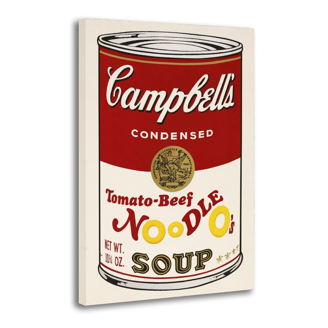 Campbell's Soup Can Canvas Print - Pop Art Kitchen Decor - Etsy
