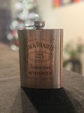 Customizable stainless steel or black alcohol flasks