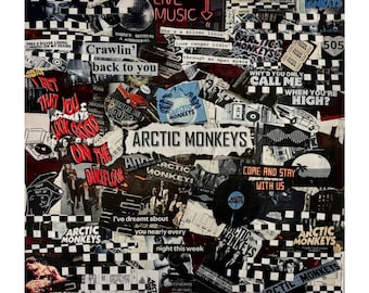 Stampa collage degli Arctic Monkeys