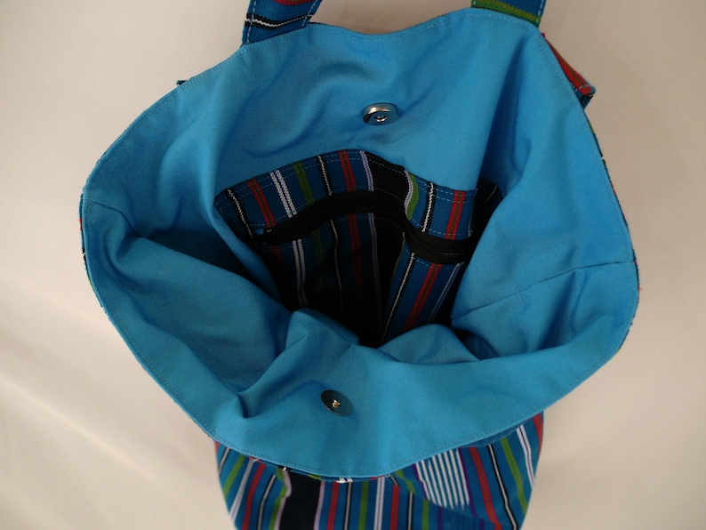 Teal Woven Backpack Made By Refugees